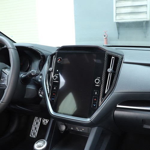 Carbon Fiber Look Center Navigation Decor Cover Trim For Subaru WRX STI 2022 23 - Bild 8 von 22