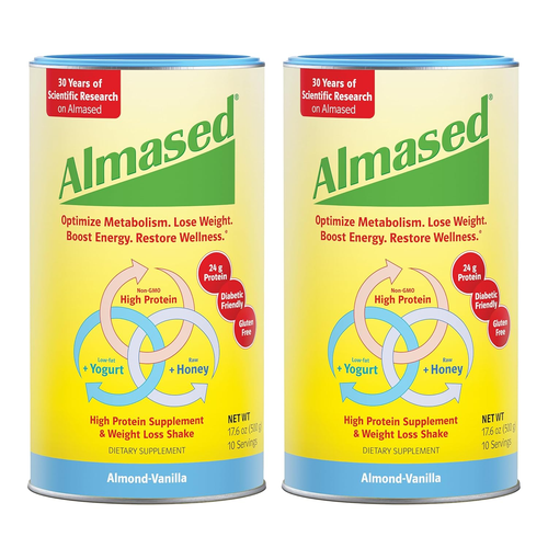 Almased Vanilla Meal Replacement Shake - Low-Glycemic High Plant Base Protein Po - Picture 12 of 12