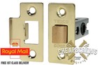 Brass Tubular Latch Mortice Door Catch Lock 64mm (67mm case) + Faceplate, Screw