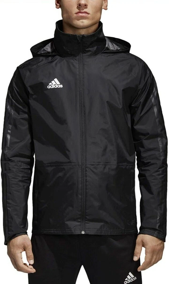 Men's Adidas Condivo 18 Storm Jacket Hooded Full-Zip Casual BQ6548 Size Small