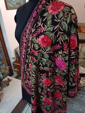 KASHMIRI CREWEL EMBROIDERED PASHMINA SHAWL 100 CASHMERE 16 DESIGN CHOICE