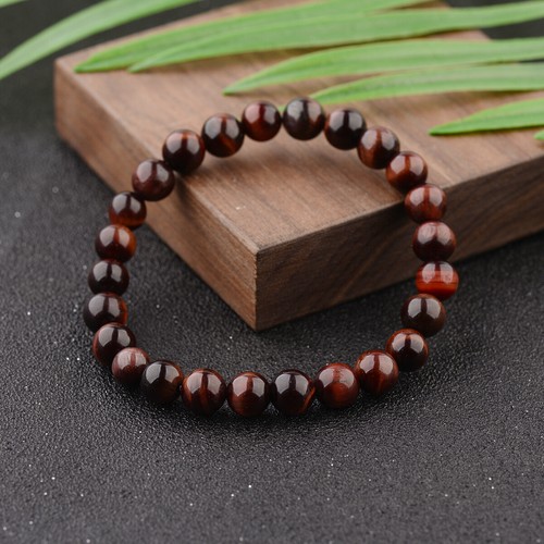 Men Women 8mm Natural Round Gemstone Bead Handmade Beads Bracelets Charm Jewelry - Picture 277 of 347