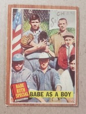 1962 Topps Babe Ruth #135 Babe as a Boy