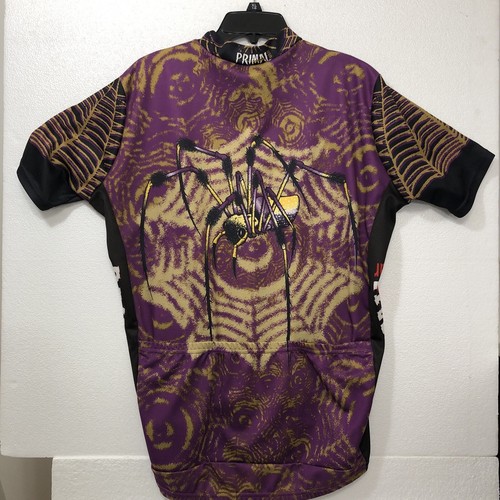 Primal Wear Webmaster Spider 3 Rear Pocket Cyclist Jersey Size Large - Picture 5 of 6