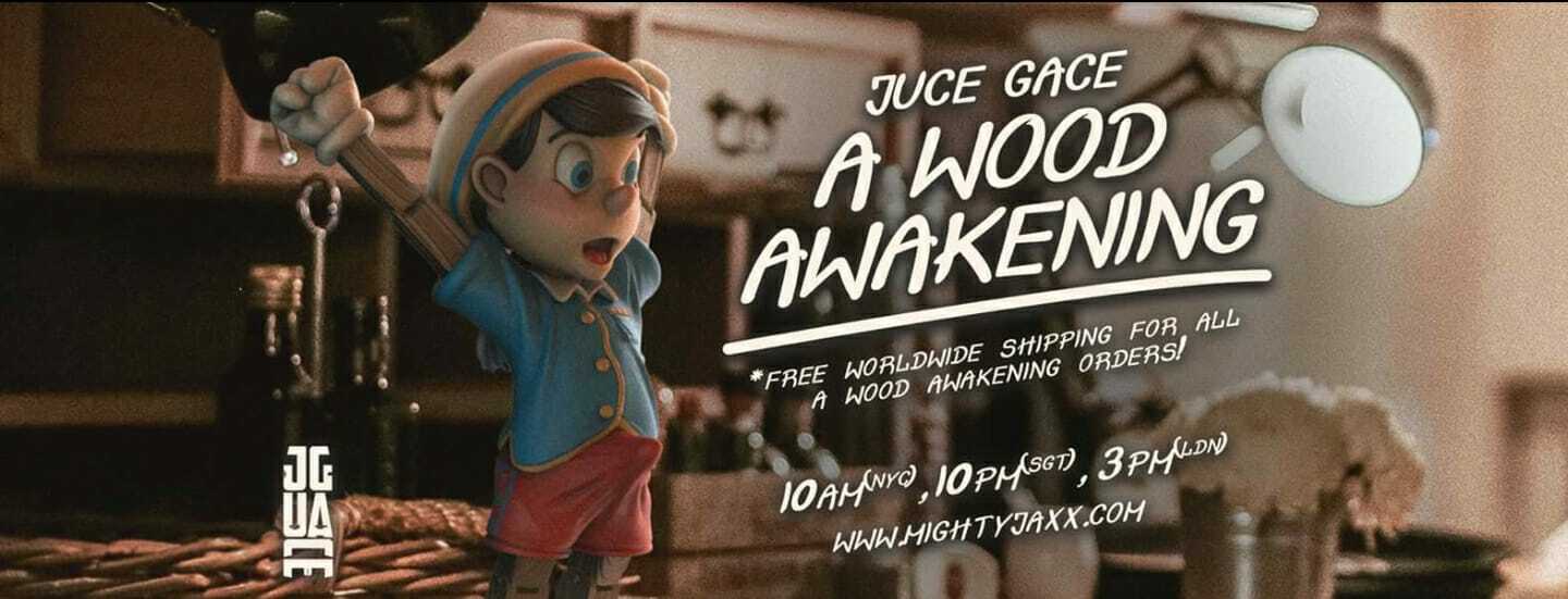 Mighty Jaxx un legno Risveglio da juce GACE 10 Figura Mighty Jaxx un legno Risveglio da juce GACE 10 Figura
