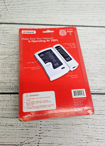 Inland Network Cable Tester With Case New Sealed - 第 2/2 張圖片