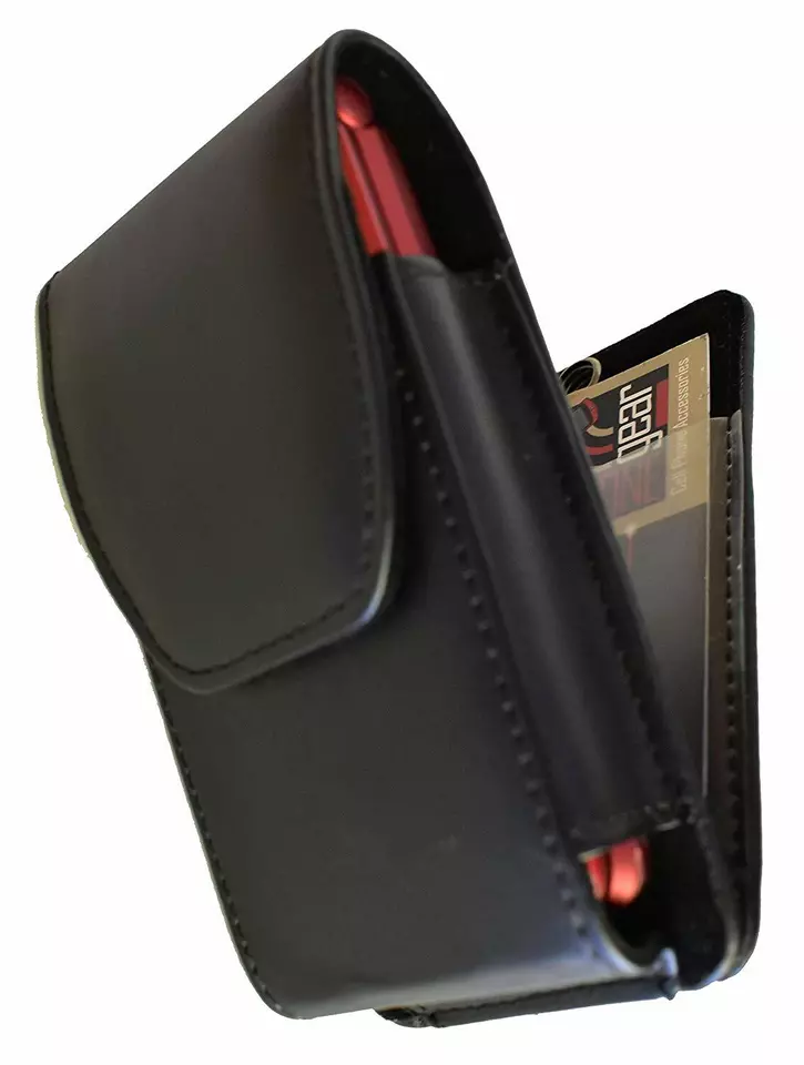 Wallet Credit Card Leather Case for LG Wine, LG Wine III LTE flip phone - Image 2 of 4
