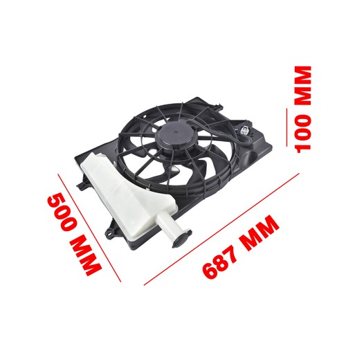 Radiator Cooling Fan w/ Coolant Overflow Recovery Reservoir for Elantra 2021-23 - Picture 12 of 12