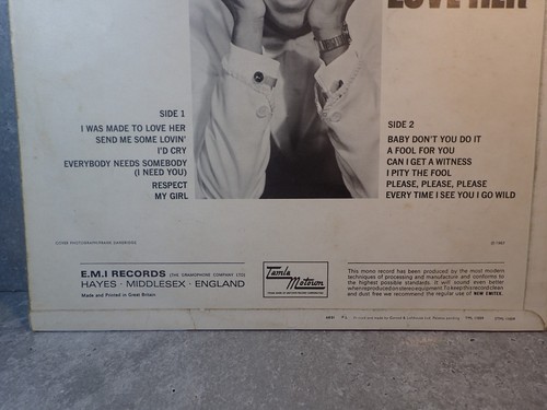 Stevie Wonder I Was Made To Love Her 12 Zoll Vinyl LP 1968 UK Tamla TML 11059 - Bild 3 von 8