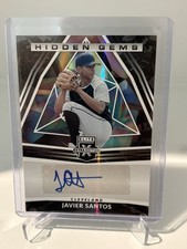 2022 Panini Elite Extra Edition - Hidden Gems Javier Santos #HG-JS (AU, RC)