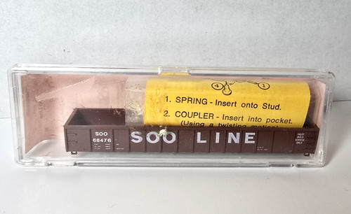 Kit sin construir góndola Roundhouse escala N 8404 Soo Line 50' soporte exterior Thrall Mill | Zustand: New