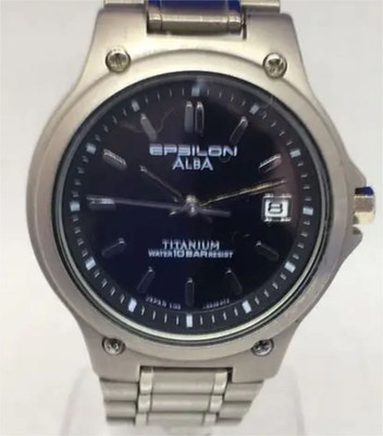 Seiko Alba Epsilon V145-0A20 Analog Solar Men Watches