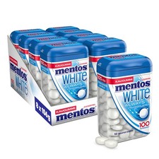 Mentos Kaugummi Always White, 8 Xl-Dosen Zuckerfreie Chewing Gum Dragees À 100 S