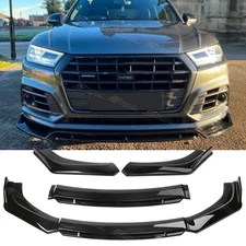 For Audi SQ5 Q5 S Line 2016-2025 Glossy Black Front Bumper Splitter Spoiler Lip
