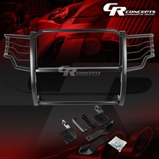 Black Mild Steel Front Bumper Grillegrill Guard Kit For 09-14 Ford F-150 Pickup