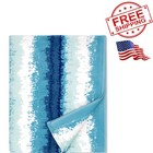 Luxurious 35x70 inch Oversized Beach Towel - Soft Cotton Velour Striped Design