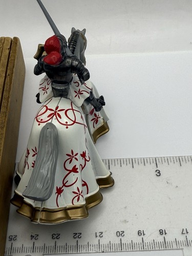 Britains Diecast Metal Mounted Tournament Knight Jousting Red & White Lead - Picture 9 of 24