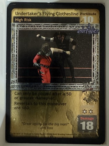 WWE Raw Deal CCG 4 Karten Undertaker Lot Rare Foil - Bild 3 von 4
