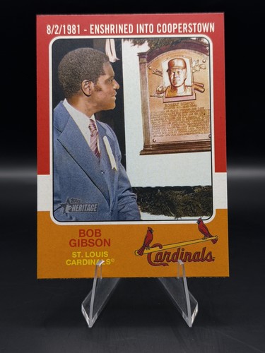 Bob Gibson #75R-10 2024 Topps Heritage 1975 Retires card