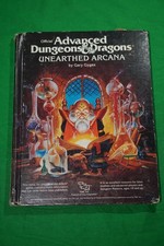 Advanced Dungeons & Dragons 1e Unearthed Arcana HC TSR Gygax Rough Shape