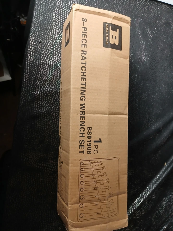 Bosi Tools 8-piece Steel Ratchet Wrench Set SAE Chrome Vanadium steel Carry Bag - Imagem 3 de 4