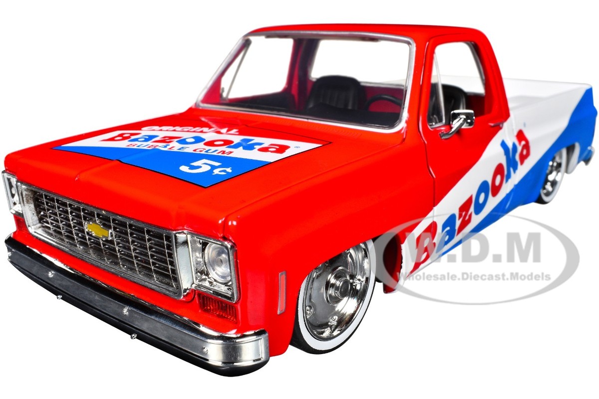 スナップオン CHEVY PICKUP PULLBACK ジオラマ付きミニカー 1992 Chevy 454SS Pick Up Truck- 73203 - 1/24 Scale Diecast