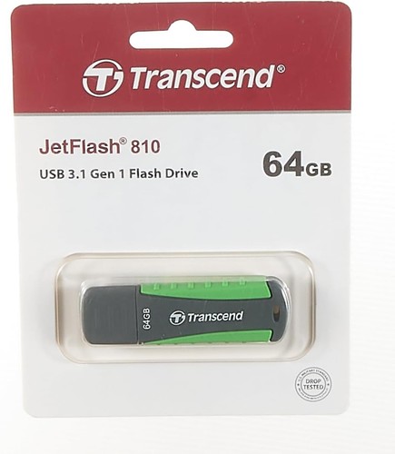Transcend 64GB JetFlash 810 USB 3.1 Gen 1 Flash Drive TS64GJF810 64 GB - Foto 3 di 8