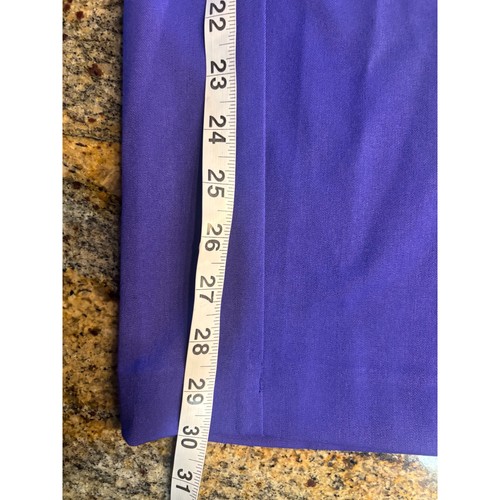 Nuevo con etiquetas Pantalones Ann Taylor Pierna Ancha Púrpura Talla 12 Carrera Iglesia Negocios Informales - Imagen 3 de 8