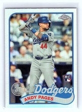 Andy Pages #89CU-8 2024 Topps Chrome Update 1989 Dodgers JB