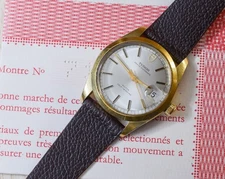 Vintage TUDOR Prince Oysterdate 9050/1 Automatic Gold Plate Watch w/ Papers