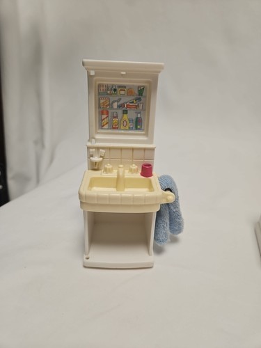 Vintage Fisher Price Loving Family Dream Puppenhaus Badezimmer Set 1990er - Bild 2 von 4