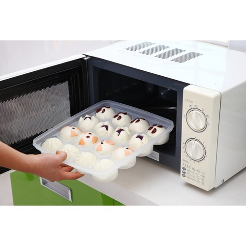  Bandejas organizadoras de almacenamiento de alimentos de 16 cavidades soporte para huevos para refrigerador - Imagen 4 de 10