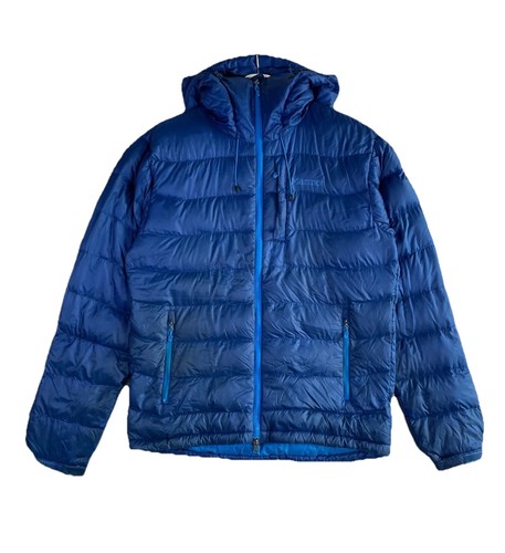 Marmot Ama Dablam Daunenjacke Herren mittelblau wattiert Kapuze - Bild 1 von 19