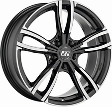 4x Alufelgen MSW 73 GLOSS DARK GREY FULL POLISHED 8,5x18 ET37 LK5 120 18 Zoll Fe