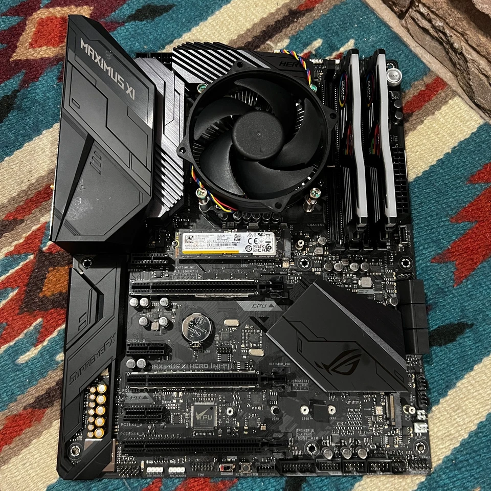 ASUS Z390 MAXIMUS XI HERO WIFI Motherboard Combo! i7-8700 •16GB RGB •512SSD W11P - Image 2 of 4