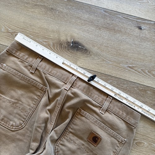Pantalones Carhartt B11 para Hombres 36 x 31 Marrón Pato Lona De Colección Ropa de Trabajo Calce Suelto - Imagen 5 de 8