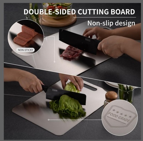 KATUCHEF Planche à Découper Titane 2025 Double Face Non Toxique Durable - Photo 3/7