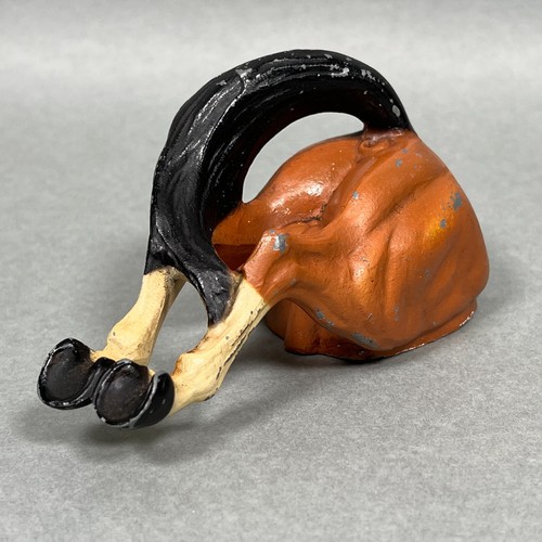 Vintage bemalter Gusseisen Pferdearsch Bar Flaschenöffner Rubal New York Kugeln Hintern 5" - Bild 9 von 15