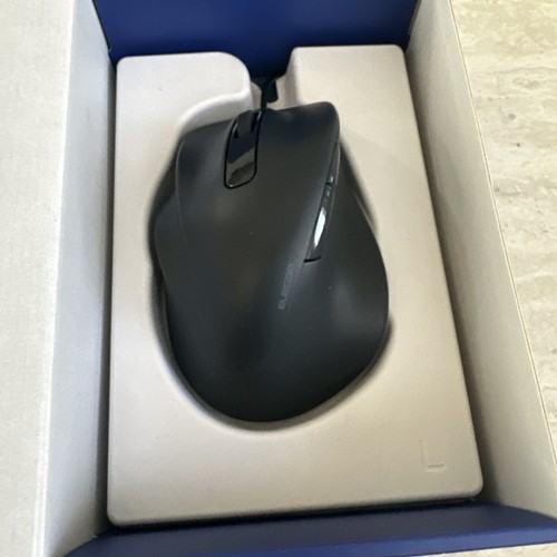 ELECOM Left Hand Wired USB Ergonomic Shape Mouse Silent Click 2000DPI 5. NEW - Picture 6 of 8