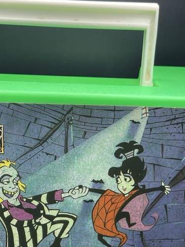 1990 Beetlejuice Green Lunch Box Missing Thermos Geffen Film Company - Bild 4 von 13