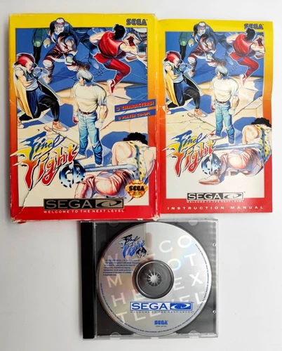 Final Fight CD (Sega CD SCD, 1993) COMPLETE CIB Authentic Tested & Cleaned! Tear
