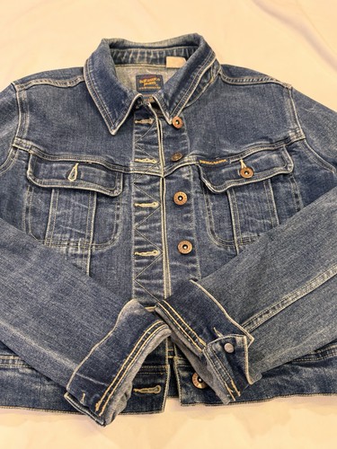 Chaqueta de Jean Parasuco Para Mujer De Colección Talla M Se Ajusta a S/m Hecha en Canadá Estilo Crop Y2K - Imagen 2 de 11