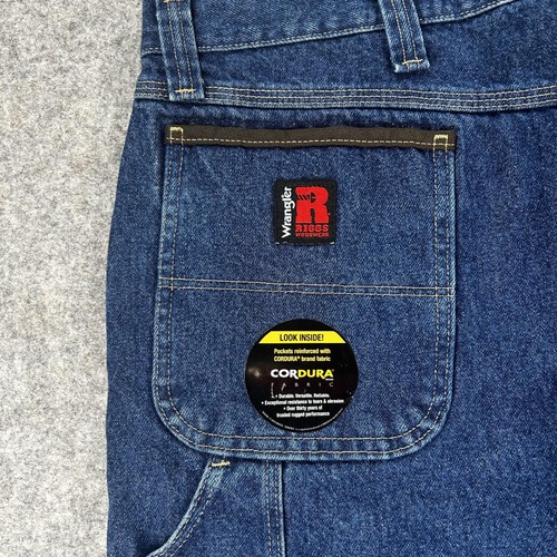 Wrangler Riggs Jeans Herren 44x30 blau Carpenter Relaxed Fit Workwear Denim NEU - Bild 8 von 11