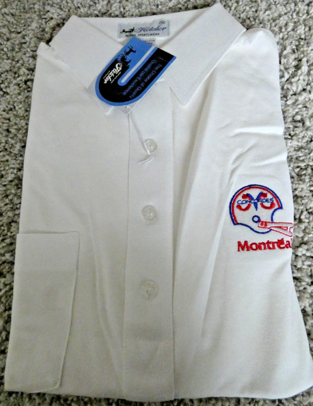 1980's - MONTREAL CONCORDES  - Coaches Long Sleeve Sweater Shirt - CFL