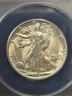 1943 S WALKING LIBERTY HALF DOLLAR ANACS AU 50 San Francisco Liberty Walking