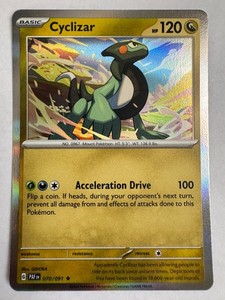 Pokémon TCG Cyclizar 070/091 Paldean Fates Holo Rare NM