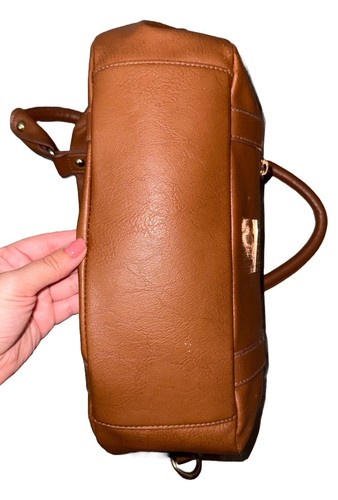 Rampage Tote Bag Faux Leather Camel Brown - Picture 10 of 10