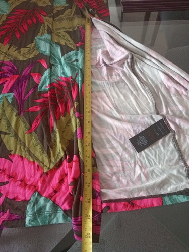 BNWT Womens Size 22 Maxi Dress Lipsy with Side Leg Split Colourful Floral Jersey - Picture 14 of 16