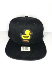 Jeep Duck Baseball Hat Officially Licensed Black Snapback Open Road Brands