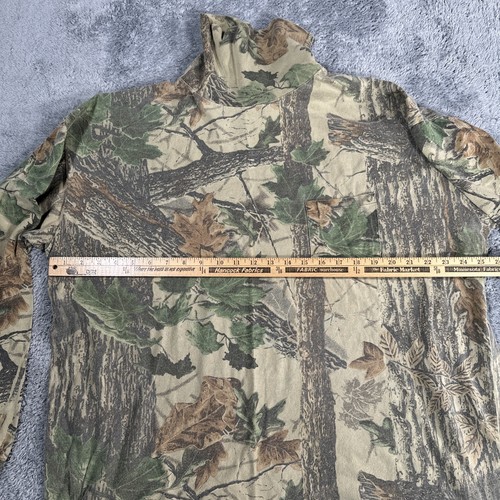 Vintage Sasquatch Real Tree Camo Turtleneck Faded Y2K 90s Men’s Size 2XL AOP - Picture 9 of 16